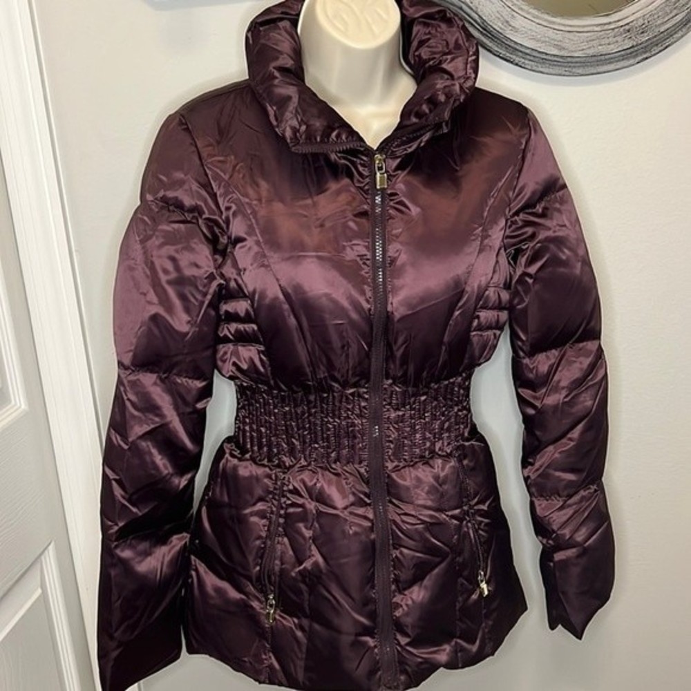 Laundry By Shelli Segal Women's Puffer Jacket in Deep Purple